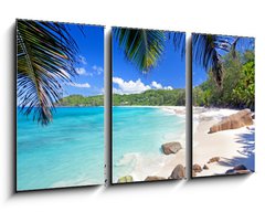 Obraz 3D tdln - 90 x 50 cm F_BS79777574 - Anse Takamaka - Seychellen