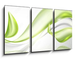 Obraz 3D tdln - 90 x 50 cm F_BS80011553 - Abstract wave spring background