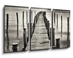 Obraz   old wooden jetty, 90 x 50 cm