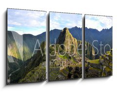 Obraz 3D tdln - 90 x 50 cm F_BS80255098 - Panorama of Machu Picchu, lost Inca city in the Andes, Peru