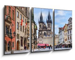 Obraz 3D tdln - 90 x 50 cm F_BS80631024 - Prague, Czech Republic, Central Europe, 26.12.2014. The view ove