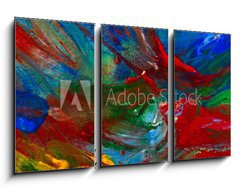 Obraz 3D tdln - 90 x 50 cm F_BS81846317 - wet acrylic paint on canvas closeup