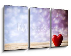 Obraz 3D tdln - 90 x 50 cm F_BS82092461 - Heart. Greeting card.