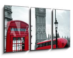 Obraz 3D tdln - 90 x 50 cm F_BS83058007 - London street - Londnsk ulice