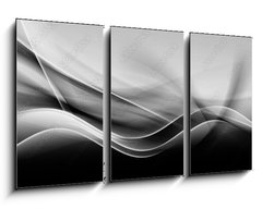 Obraz 3D tdln - 90 x 50 cm F_BS84964363 - Black White Design Abstract