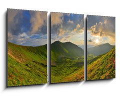 Obraz   Sunset in summer mountains, 90 x 50 cm