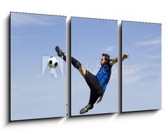 Obraz 3D tdln - 90 x 50 cm F_BS867244 - football - soccer player volley