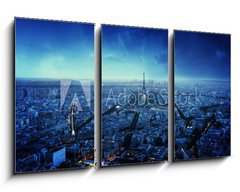 Obraz 3D tdln - 90 x 50 cm F_BS86925891 - Paris skyline at sunset, France
