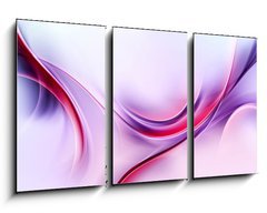 Obraz   Purple Abstract Waves Art Composition Background, 90 x 50 cm