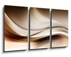 Obraz 3D tdln - 90 x 50 cm F_BS87209939 - Gold Abstract Wave Art Composition Background