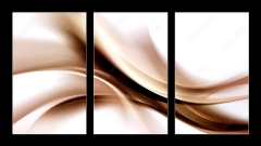 Obraz 3D tdln - 90 x 50 cm F_BS88060642 - Abstract Brown Waves Background