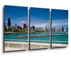 Obraz 3D tdln - 90 x 50 cm F_BS903982 - chicago skyline