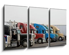 Obraz 3D tdln - 90 x 50 cm F_BS90724354 - Semi Trucks