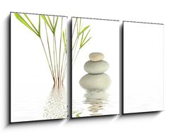 Obraz 3D tdln - 90 x 50 cm F_BS9400506 - Zen Spa Stones and Bamboo - Zen Spa Stones a Bamboo