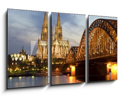 Obraz 3D tdln - 90 x 50 cm F_BS9675612 - Cologne by Night 01