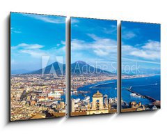 Obraz   Napoli and mount Vesuvius in Italy, 90 x 50 cm
