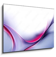 Sklenn obraz 1D - 100 x 70 cm F_E100035774 - Awesome Abstract Blue Purple Wave Design - ڞasn abstraktn modr fialov vlnov design