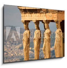 Sklenn obraz 1D - 100 x 70 cm F_E101275241 - Athena Temple in Athens,Greece,