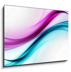 Sklenn obraz 1D - 100 x 70 cm F_E103023658 - Abstract Blue Purple Wave Background Design - Abstraktn modr fialov vlna pozad nvrhu