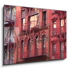 Obraz 1D - 100 x 70 cm F_E103342306 - New York City / Fire escape
