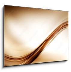 Obraz 1D - 100 x 70 cm F_E103641583 - Brown Waves Composition