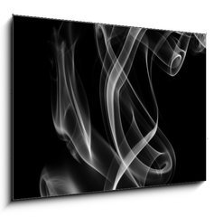 Obraz   Smoke abstract, isolated on black background., 100 x 70 cm