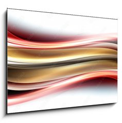 Obraz 1D - 100 x 70 cm F_E109610245 - Modern Shiny Abstract Wave Design