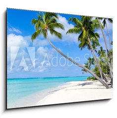 Obraz 1D - 100 x 70 cm F_E116010752 - Urlaub am Strand