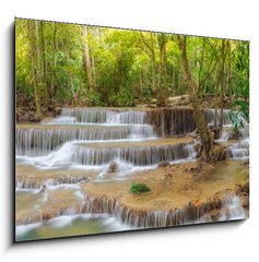Obraz 1D - 100 x 70 cm F_E127693743 - Huai Mae Kamin waterfall
