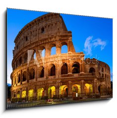 Obraz 1D - 100 x 70 cm F_E127759684 - Night view of Colosseum in Rome in Italy