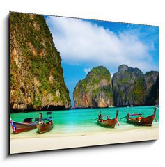 Obraz 1D - 100 x 70 cm F_E12791054 - Tropical beach, Maya Bay, Thailand