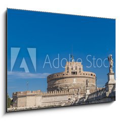 Obraz 1D - 100 x 70 cm F_E128550149 - Sant Angelo Bridge in Rome