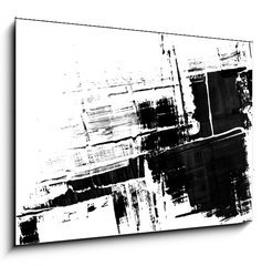 Obraz 1D - 100 x 70 cm F_E13034930 - An abstract paint splatter frame in black and white - Abstraktn barvy postkn rmu v ern a bl