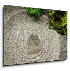 Sklenn obraz 1D - 100 x 70 cm F_E132372452 - Zen garden in Japan