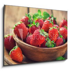 Obraz 1D - 100 x 70 cm F_E141549006 - Fresh Sweet Strawberries  - erstv sladk jahody