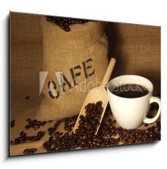 Obraz 1D - 100 x 70 cm F_E15535460 - Frischer Kaffee