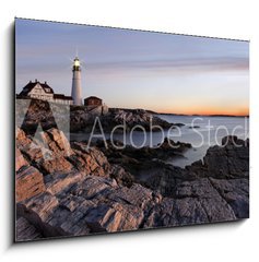 Sklenn obraz 1D - 100 x 70 cm F_E16967921 - The Portland Head Light