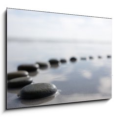 Sklenn obraz 1D - 100 x 70 cm F_E17156990 - stepping stones - krokov kameny