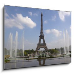 Obraz 1D - 100 x 70 cm F_E17925542 - The Eiffel tower from Trocadero in Paris