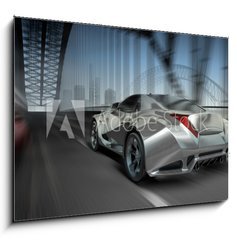 Obraz   Car on bridge, 100 x 70 cm