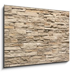Obraz   Schne Klinkerfassade im Panoramaformat, 100 x 70 cm
