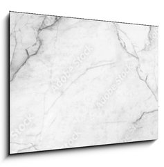 Obraz 1D - 100 x 70 cm F_E210626304 - panoramic white background from marble stone texture for design