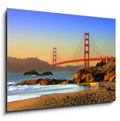 Sklenn obraz 1D - 100 x 70 cm F_E2165133 - baker beach, san francisco - Pl Baker, San Francisco