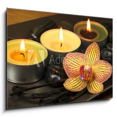 Sklenn obraz 1D - 100 x 70 cm F_E21754410 - Vanilla and apple aromatherapy - Vanilkov a jablen aromaterapie