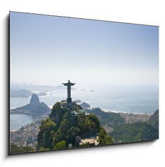 Obraz 1D - 100 x 70 cm F_E22031376 - Dramatic Aerial view of Rio De Janeiro