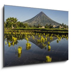 Obraz 1D - 100 x 70 cm F_E222228981 - Volcano in the early morning