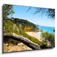 Obraz 1D - 100 x 70 cm F_E23411504 - Cala Fonda beach, Tarragona, Spain