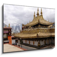 Obraz 1D - 100 x 70 cm F_E2345166 - temple du jokhang   lhassa