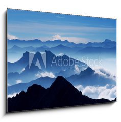 Sklenn obraz 1D - 100 x 70 cm F_E23674455 - Traumpanorama (Blick von Zugspitze)-View from Mt Zugspitz - Panorma sn (pohled z Zugspitze)