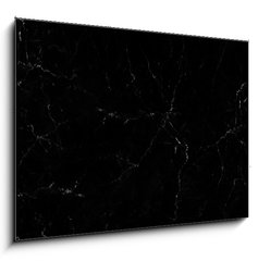 Obraz 1D - 100 x 70 cm F_E236902910 - Natural black marble texture for skin tile wallpaper luxurious background, for design art work. Stone ceramic art wall interiors backdrop design. Marble with high resolution